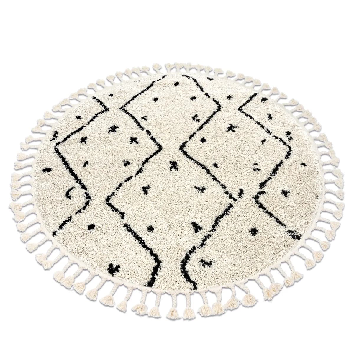 Rugsx Berber - Ø160 cm - Crème